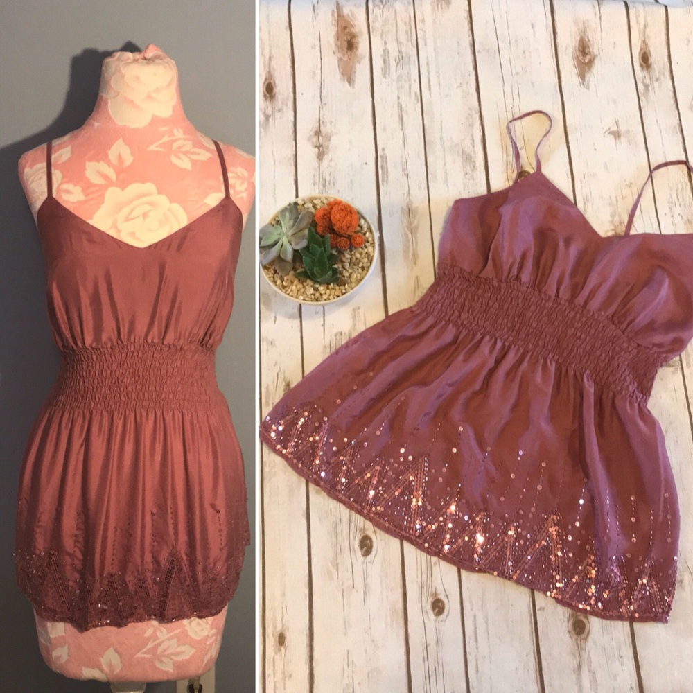 Old Navy Maternity Sequined Tank Top